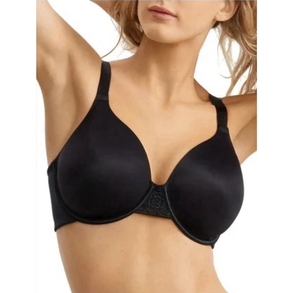Vanity Fair 38DD Bra Beautiful Benefit Lightly Lined‎ Smoothing Underwire Black